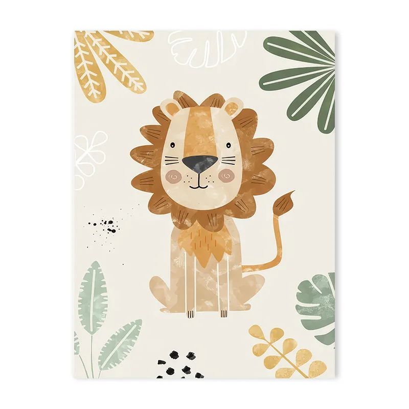 Canvas Jungle Poster for Baby’s Room