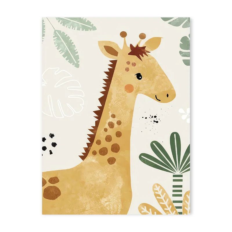 Canvas Jungle Poster for Baby’s Room