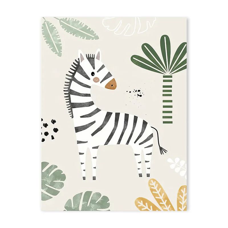 Canvas Jungle Poster for Baby’s Room