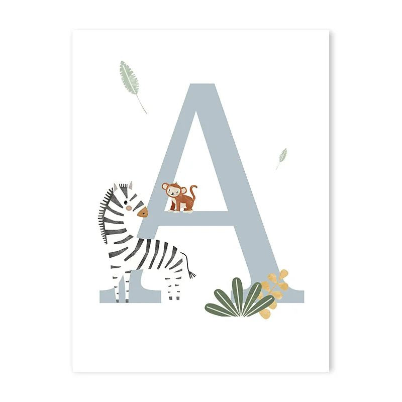 Canvas Jungle Poster for Baby’s Room