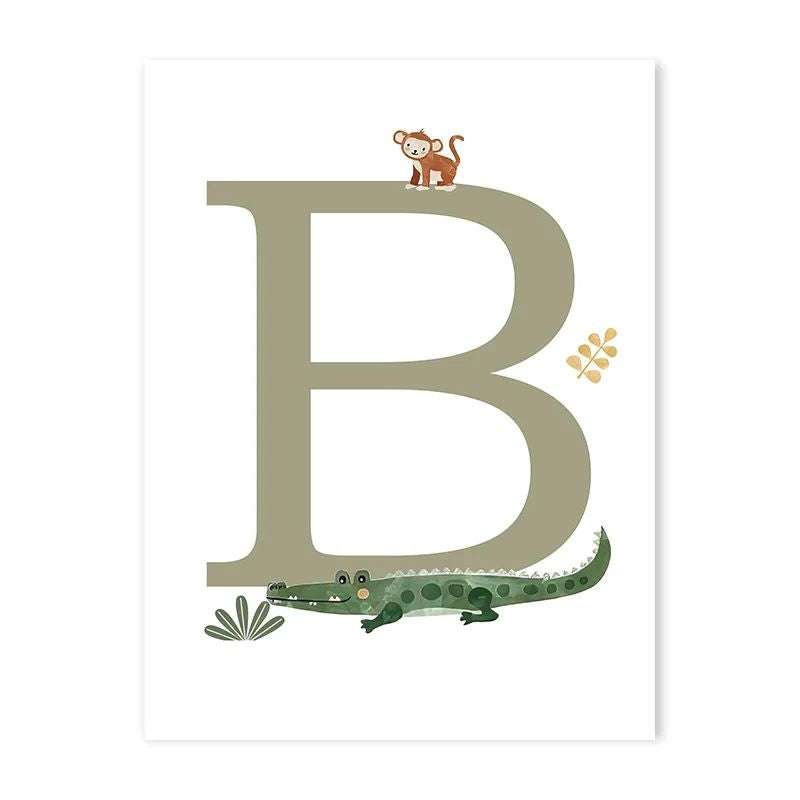 Canvas Jungle Poster for Baby’s Room