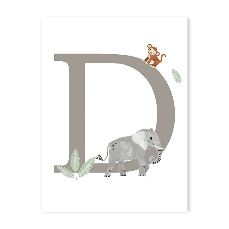 Canvas Jungle Poster for Baby’s Room