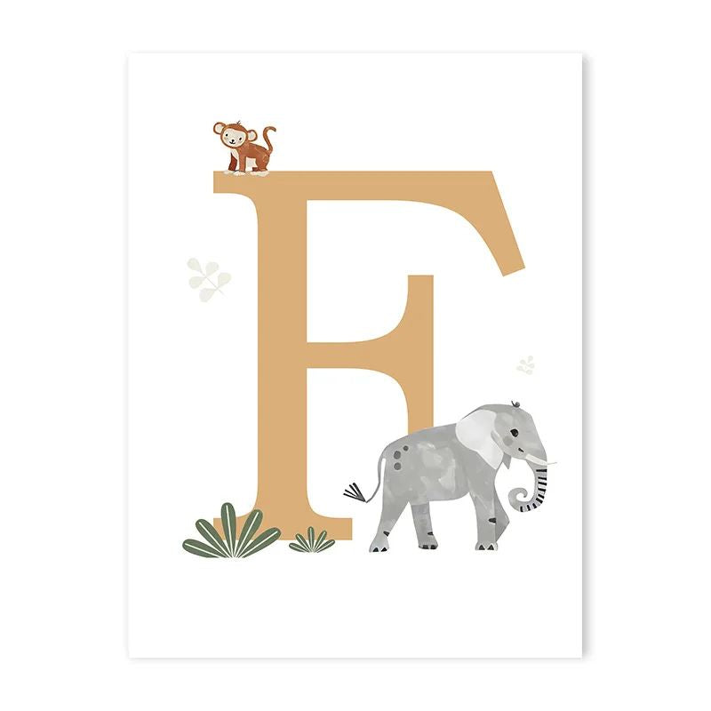 Canvas Jungle Poster for Baby’s Room