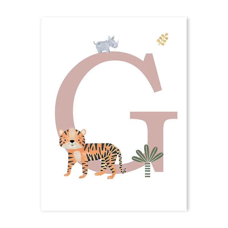 Canvas Jungle Poster for Baby’s Room