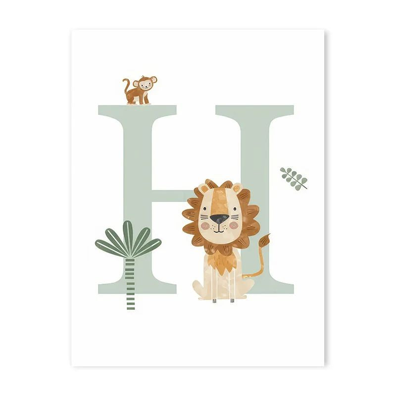 Canvas Jungle Poster for Baby’s Room