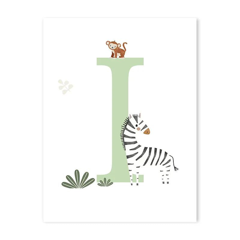 Canvas Jungle Poster for Baby’s Room