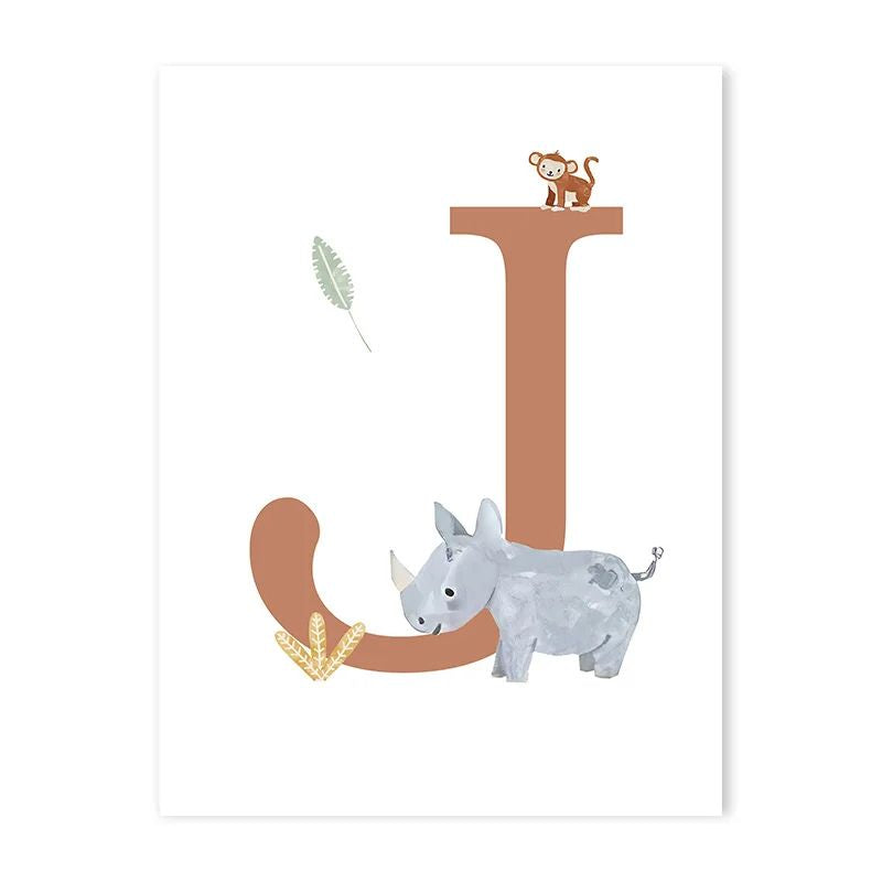 Canvas Jungle Poster for Baby’s Room