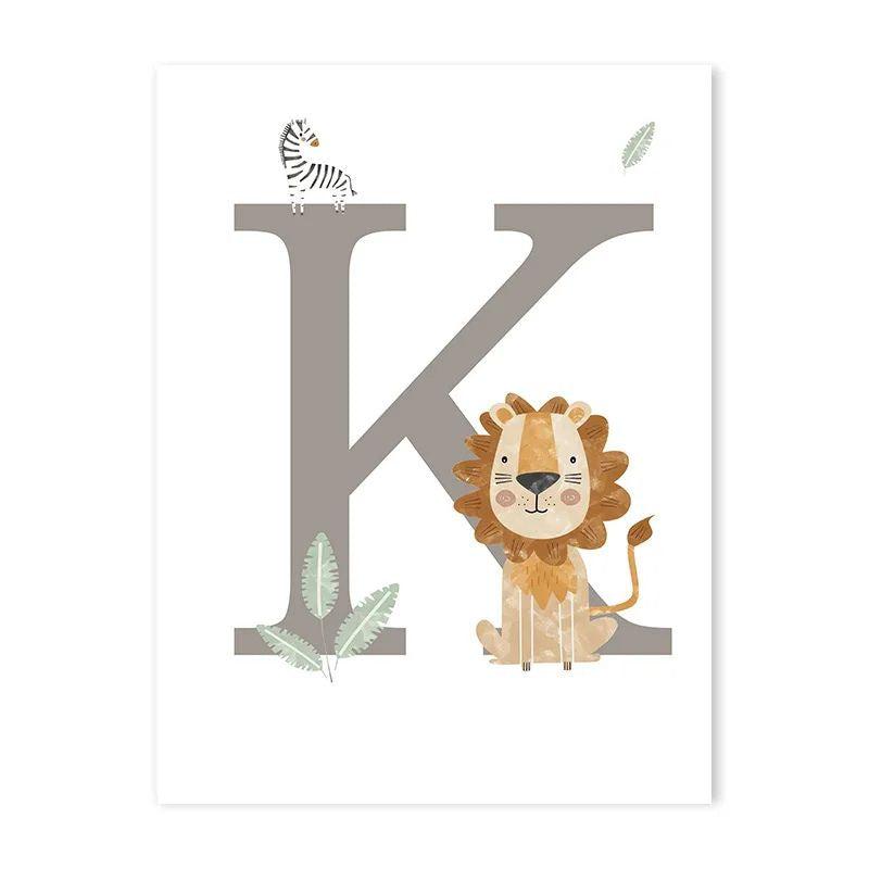 Canvas Jungle Poster for Baby’s Room