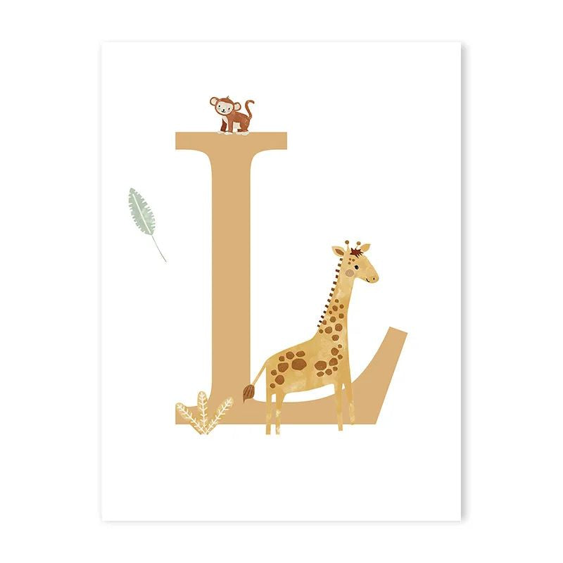 Canvas Jungle Poster for Baby’s Room