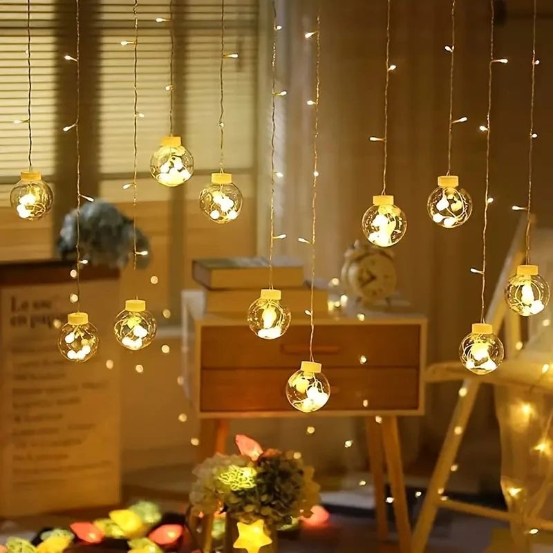 LED Wishing Ball Curtain String Light