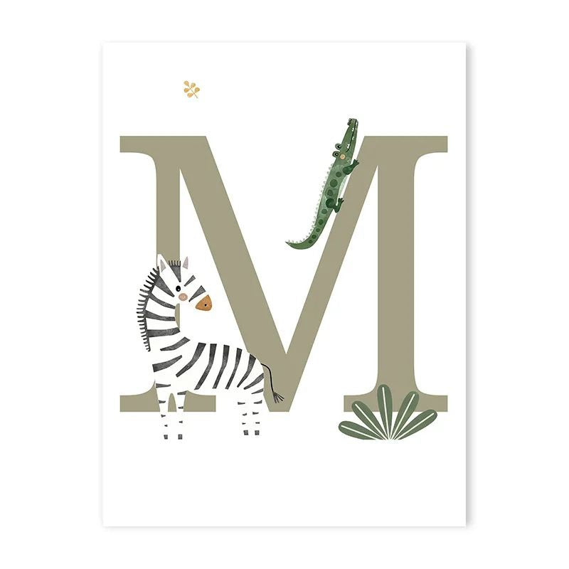 Canvas Jungle Poster for Baby’s Room