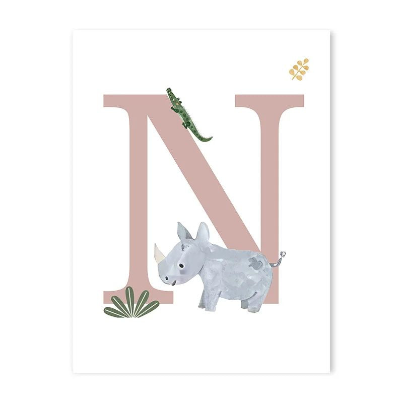 Canvas Jungle Poster for Baby’s Room