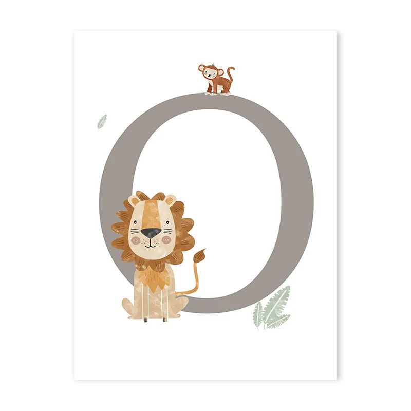 Canvas Jungle Poster for Baby’s Room