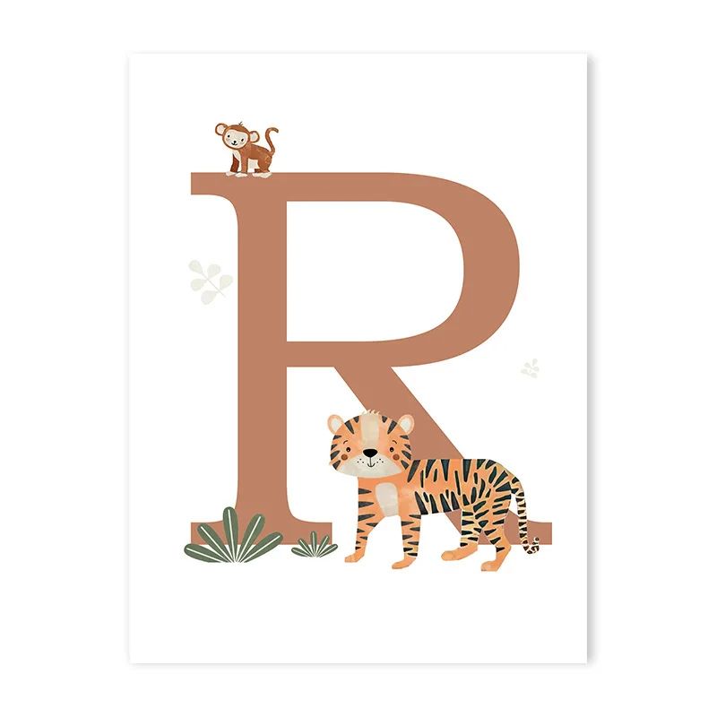 Canvas Jungle Poster for Baby’s Room
