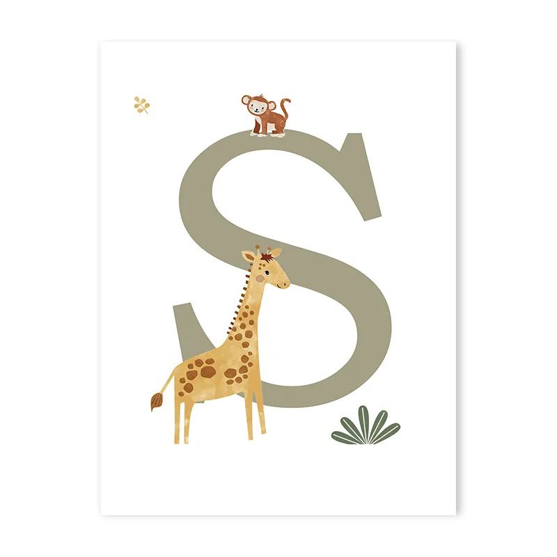 Canvas Jungle Poster for Baby’s Room