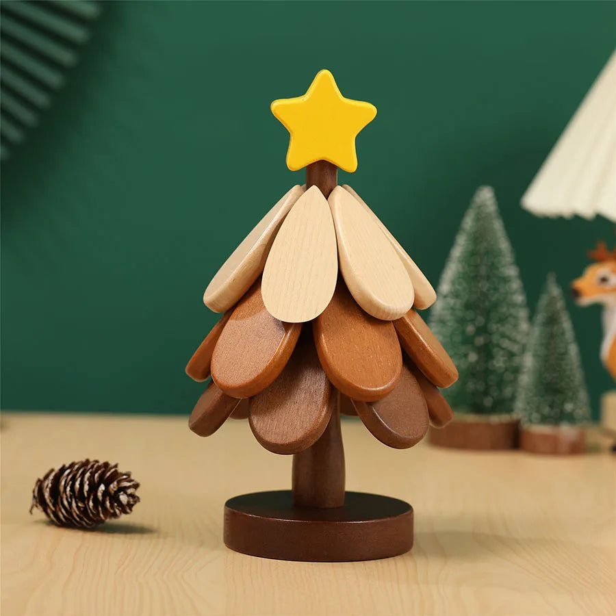 Christmas Tree Wooden Insulation Mat Set