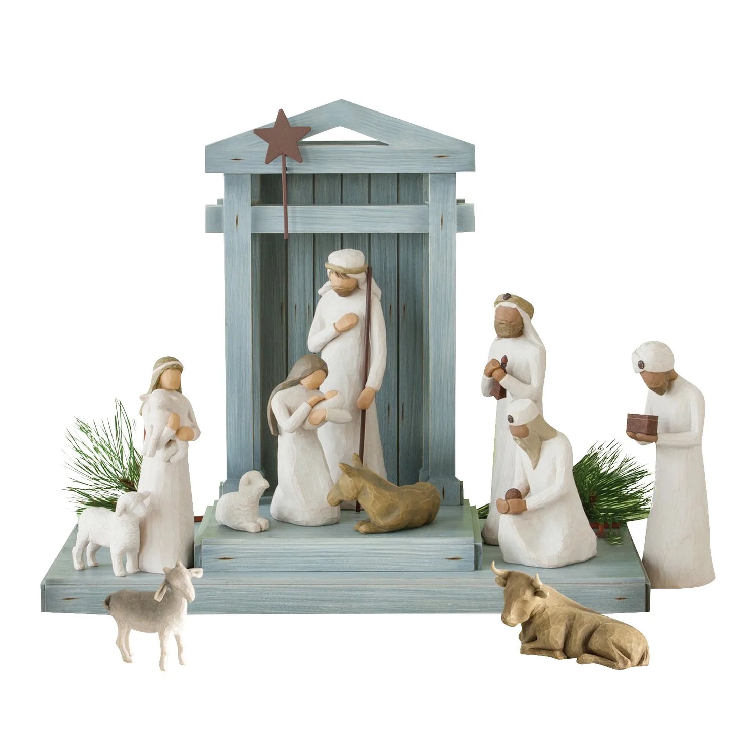 Handcrafted Nativity Character Statue Set – Christmas Decoration