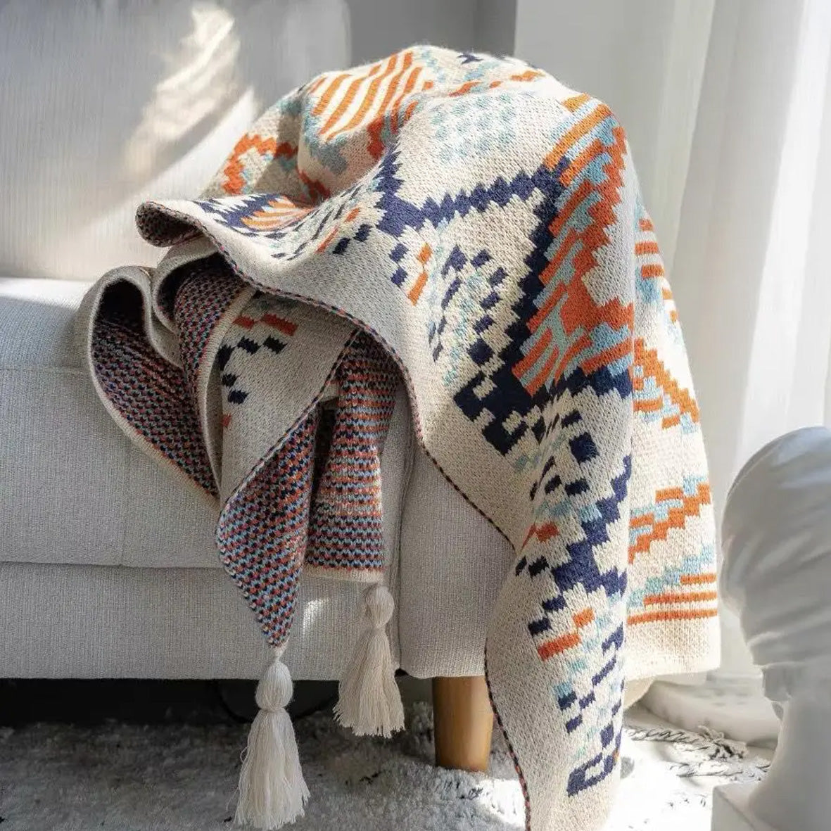 Soft Knit Nordic Blanket