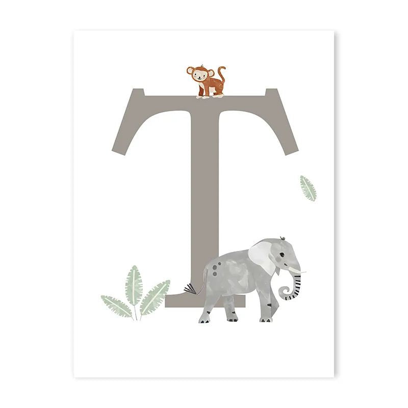 Canvas Jungle Poster for Baby’s Room