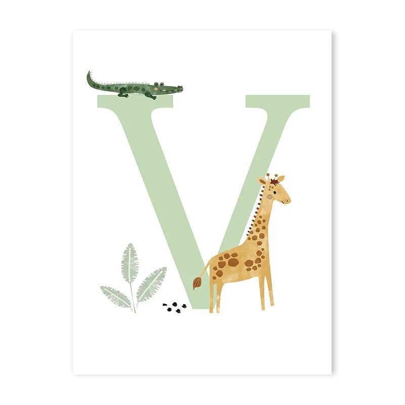 Canvas Jungle Poster for Baby’s Room