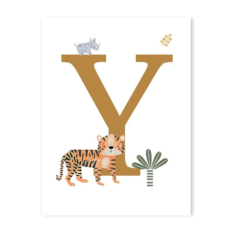 Canvas Jungle Poster for Baby’s Room