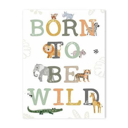Canvas Jungle Poster for Baby’s Room