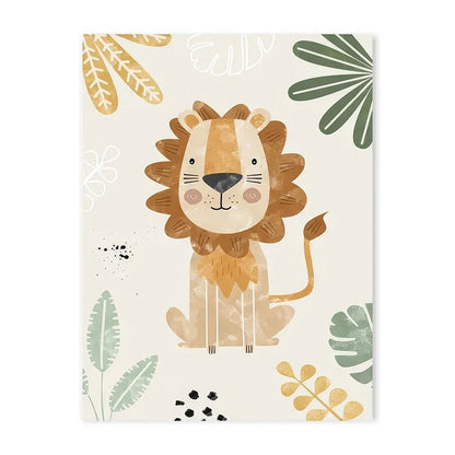 Canvas Jungle Poster for Baby’s Room