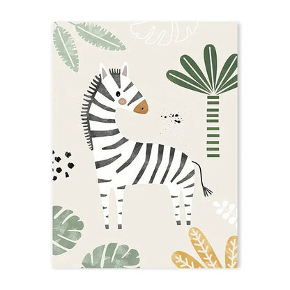 Canvas Jungle Poster for Baby’s Room