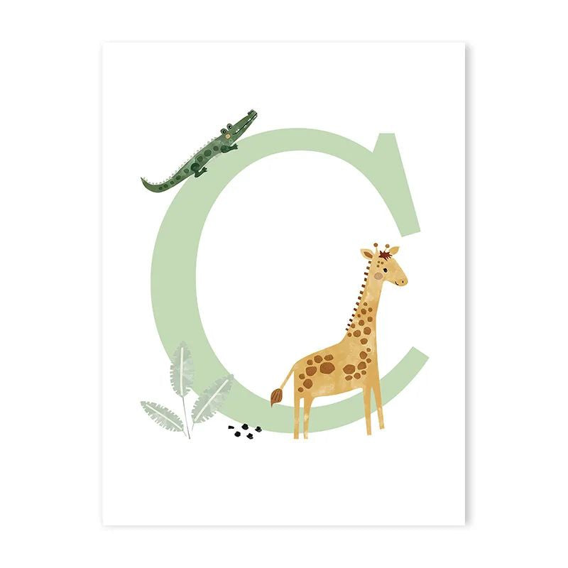 Canvas Jungle Poster for Baby’s Room