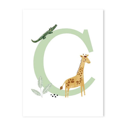 Canvas Jungle Poster for Baby’s Room