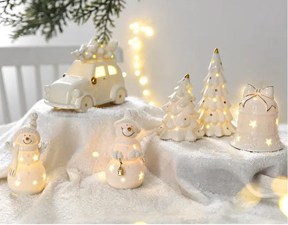 Ceramic Christmas Ornament Set
