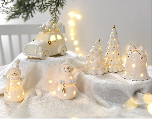 Ceramic Christmas Ornament Set