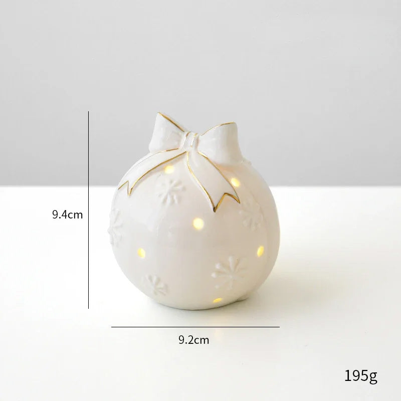 Ceramic Christmas Ornament Set