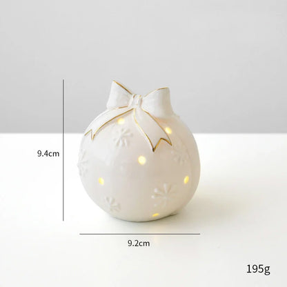 Ceramic Christmas Ornament Set