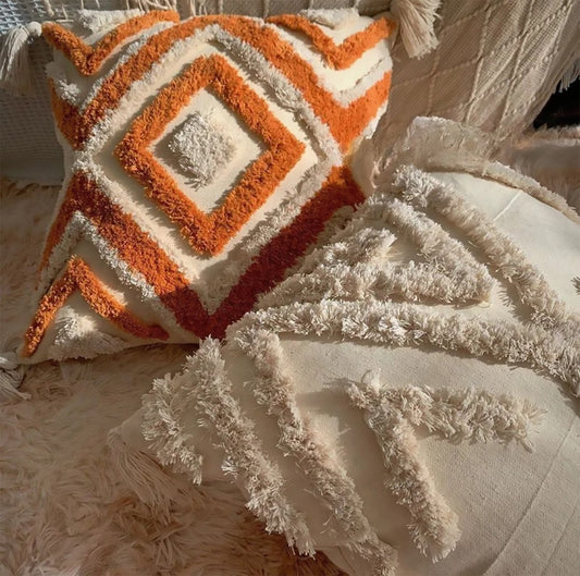 Pillow Cover Luxe Boho Geometry
