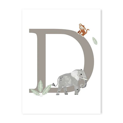 Canvas Jungle Poster for Baby’s Room