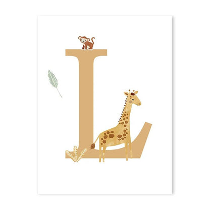 Canvas Jungle Poster for Baby’s Room