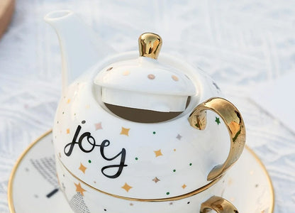 Nordic Christmas Ceramic Tea Ware Set