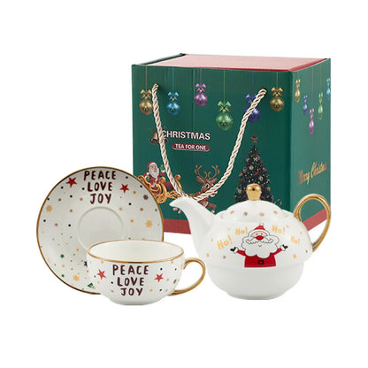 Nordic Christmas Ceramic Tea Ware Set