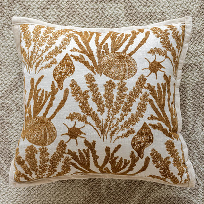 Terracotta Bloom Jacquard Cushion Cover