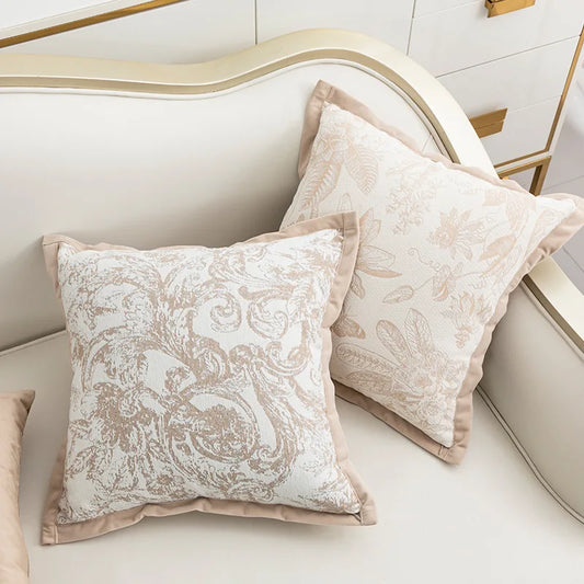 Nordic Bloom Chenille Cushion Cover