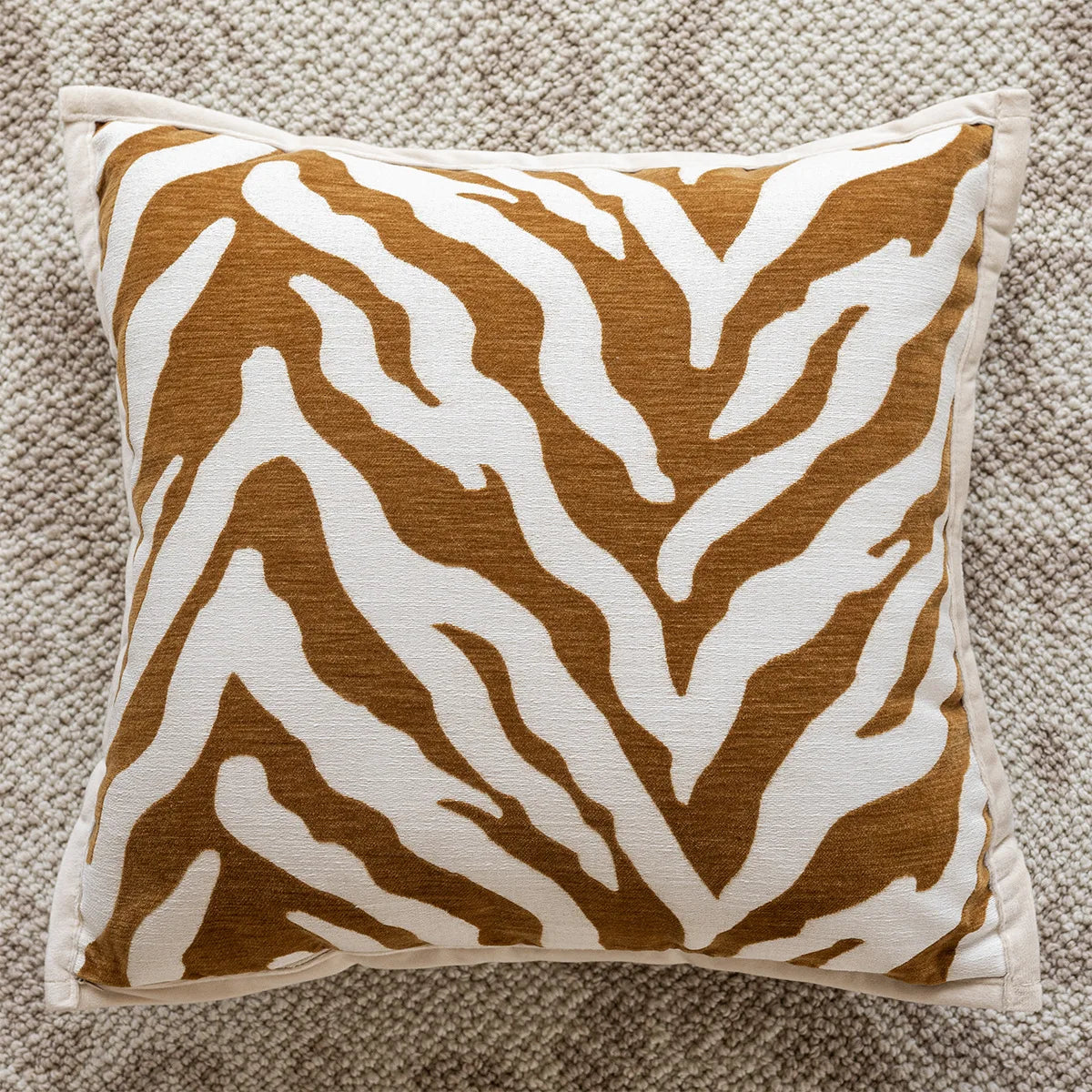 Terracotta Bloom Jacquard Cushion Cover
