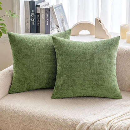 Chenille Solid Cushion Cover