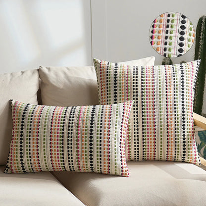 Nordic Dot Jacquard Cushion Cover
