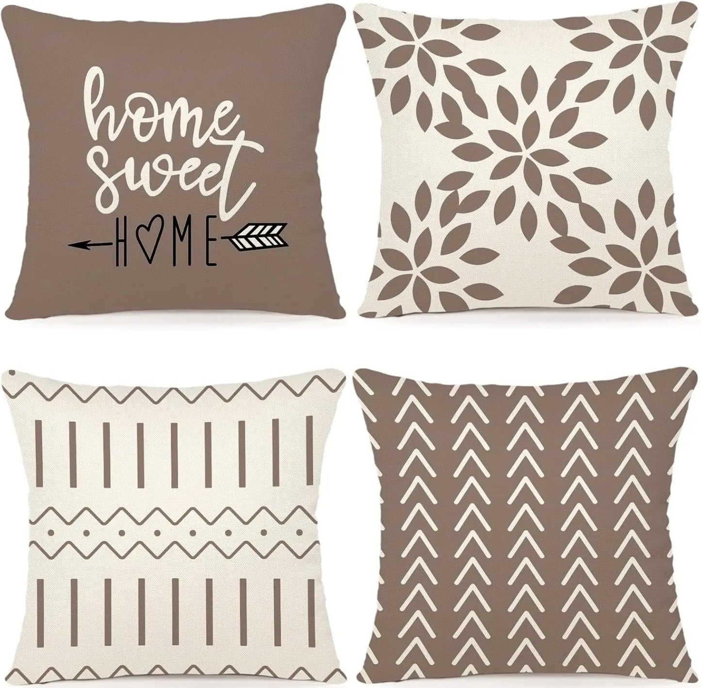 Modern Boho Pillow Cover Set (4pcs)