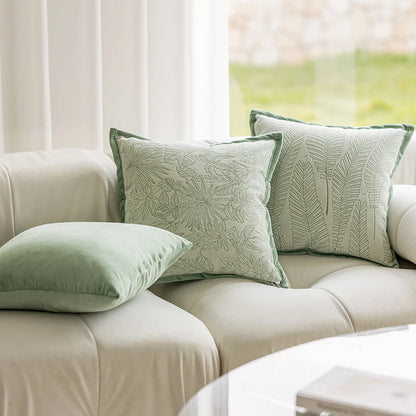 Sage Chenille Cushion Cover
