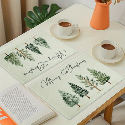 Christmas Tree Printed Placemats