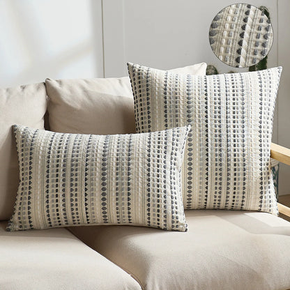 Nordic Dot Jacquard Cushion Cover