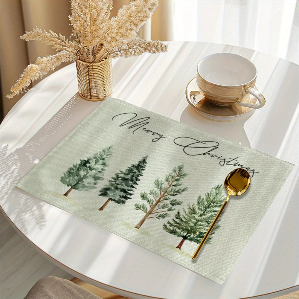 Christmas Tree Printed Placemats