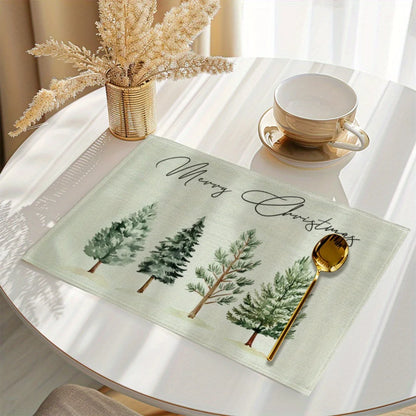 Christmas Tree Printed Placemats